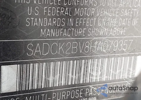 2017 Jaguar F-Pace 35T Prestige из США, поврежденный, VIN SADCK2BV8HA079357